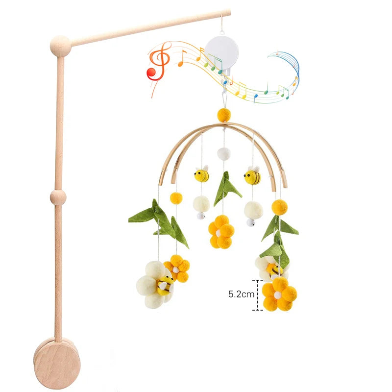 Support & Mobile de Lit Musicale - Abeille